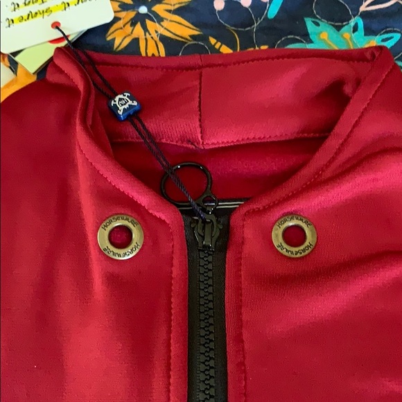 horseware ireland Tops Horseware Ireland Zip Jacket Red Yellow